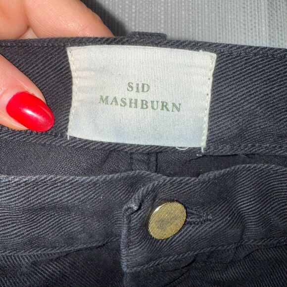 Sid Mashburn Button Fly Clift Straight Leg Jean - Black 34 - Picture 6 of 8